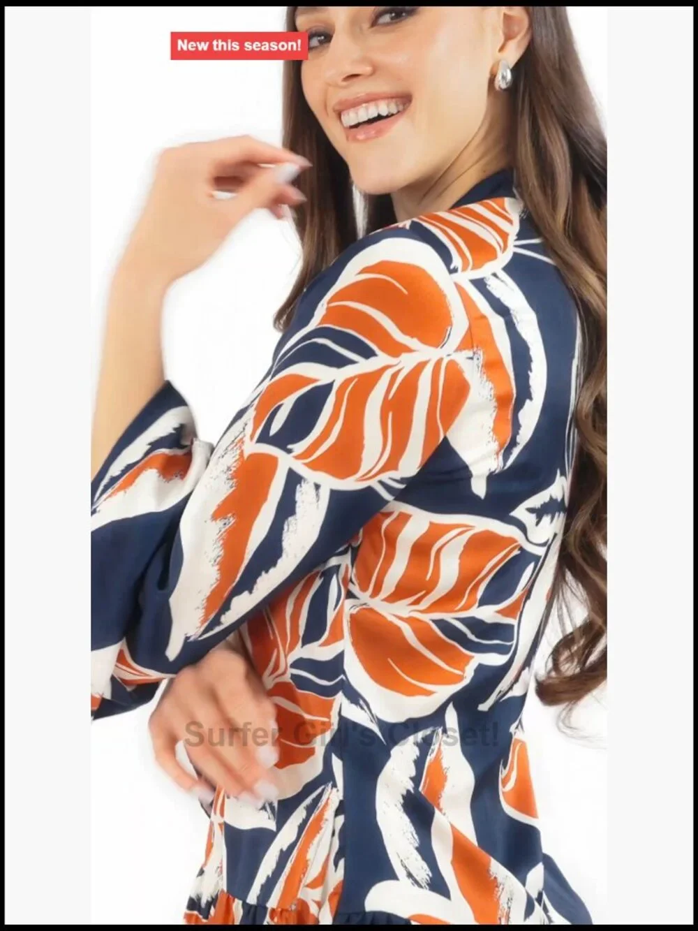 Long Sleeve Floral Flowy Maxi Dress with Pockets Tiered Boho Summer